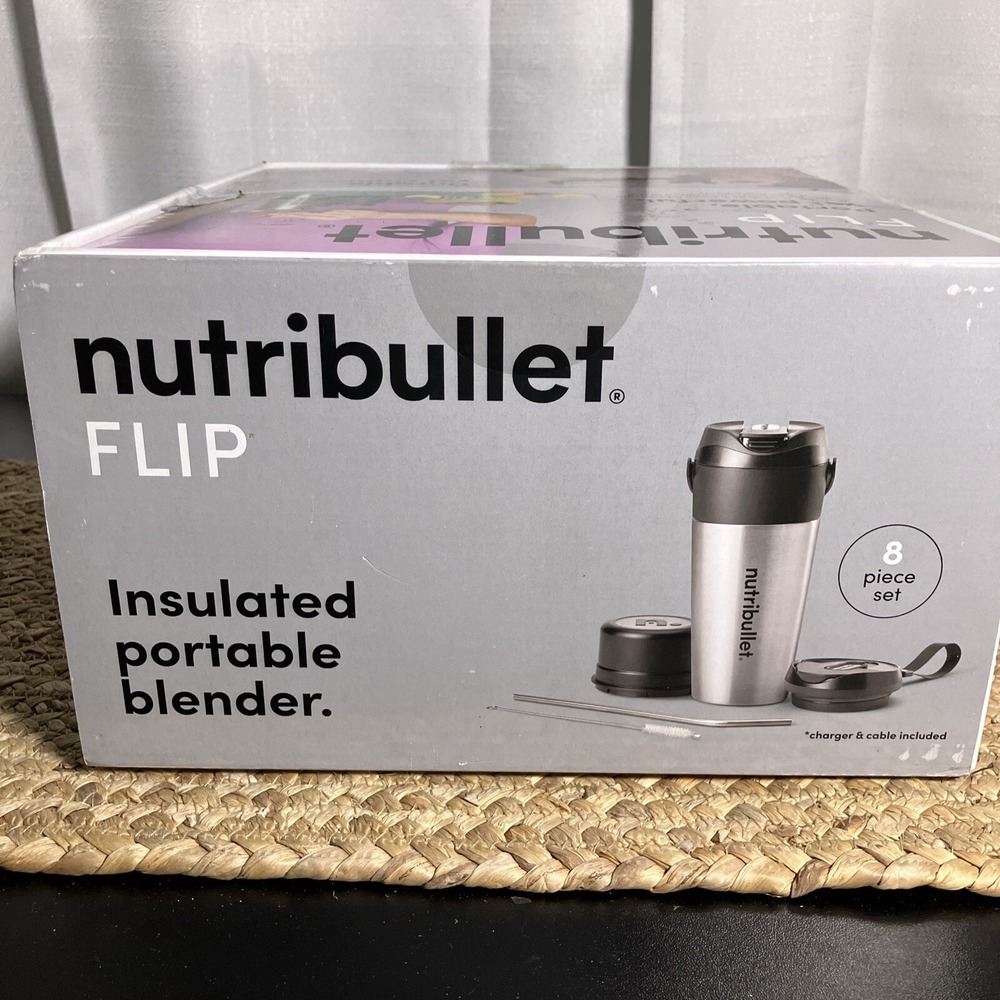 New! Nutribullet Flip Insulated Portable Blender in Brushed Stainless Steel - Picture 5 of 5